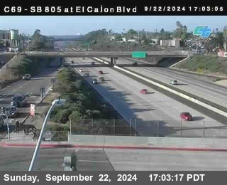 SB 805 at El Cajon Blvd (On Ramp)