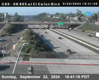 SB 805 at El Cajon Blvd (On Ramp)