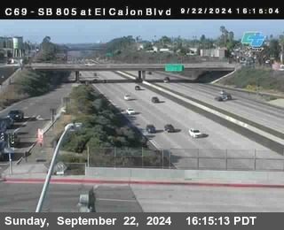 SB 805 at El Cajon Blvd (On Ramp)