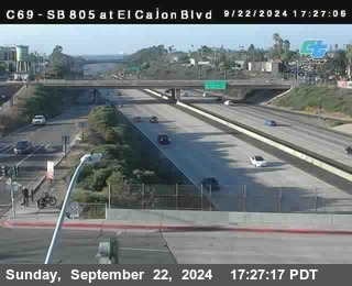 SB 805 at El Cajon Blvd (On Ramp)