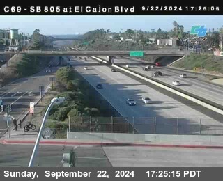 SB 805 at El Cajon Blvd (On Ramp)