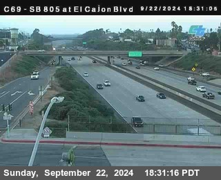 SB 805 at El Cajon Blvd (On Ramp)