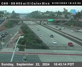 SB 805 at El Cajon Blvd (On Ramp)