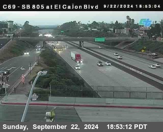 SB 805 at El Cajon Blvd (On Ramp)