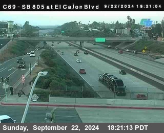 SB 805 at El Cajon Blvd (On Ramp)