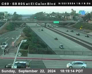 SB 805 at El Cajon Blvd (On Ramp)