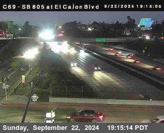 SB 805 at El Cajon Blvd (On Ramp)