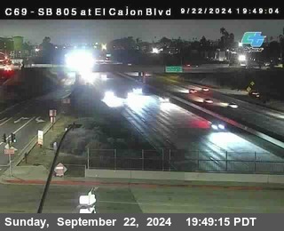 SB 805 at El Cajon Blvd (On Ramp)