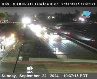 SB 805 at El Cajon Blvd (On Ramp)