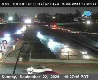 SB 805 at El Cajon Blvd (On Ramp)