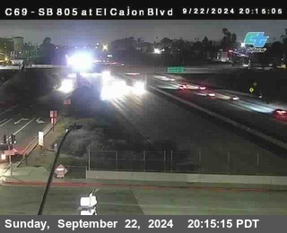 SB 805 at El Cajon Blvd (On Ramp)