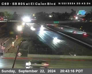 SB 805 at El Cajon Blvd (On Ramp)