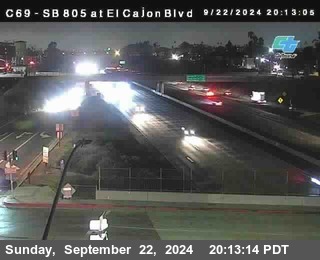 SB 805 at El Cajon Blvd (On Ramp)