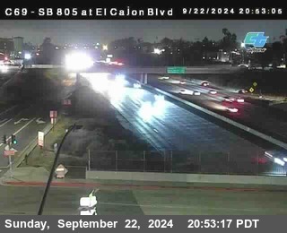 SB 805 at El Cajon Blvd (On Ramp)