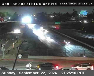 SB 805 at El Cajon Blvd (On Ramp)