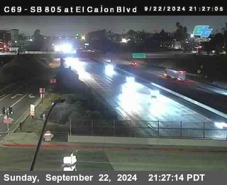 SB 805 at El Cajon Blvd (On Ramp)