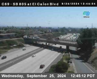 SB 805 at El Cajon Blvd (On Ramp)