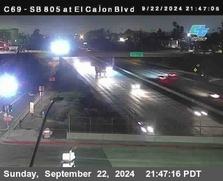 SB 805 at El Cajon Blvd (On Ramp)