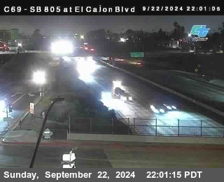 SB 805 at El Cajon Blvd (On Ramp)