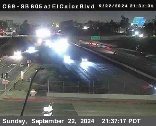 SB 805 at El Cajon Blvd (On Ramp)