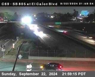 SB 805 at El Cajon Blvd (On Ramp)