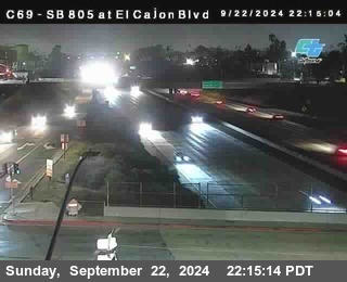 SB 805 at El Cajon Blvd (On Ramp)