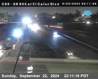 SB 805 at El Cajon Blvd (On Ramp)