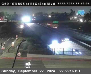 SB 805 at El Cajon Blvd (On Ramp)