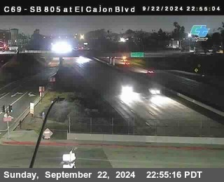 SB 805 at El Cajon Blvd (On Ramp)