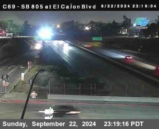 SB 805 at El Cajon Blvd (On Ramp)