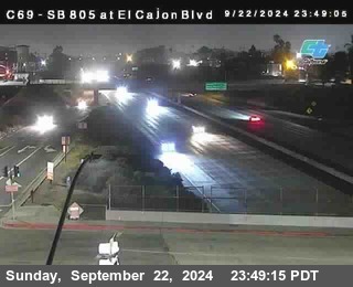 SB 805 at El Cajon Blvd (On Ramp)