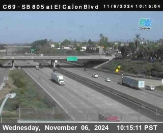 SB 805 at El Cajon Blvd (On Ramp)