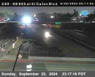 SB 805 at El Cajon Blvd (On Ramp)