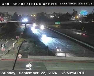 SB 805 at El Cajon Blvd (On Ramp)