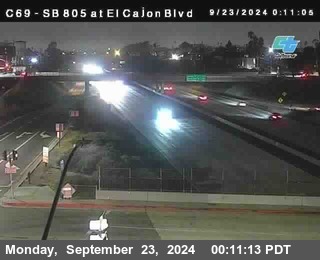 SB 805 at El Cajon Blvd (On Ramp)