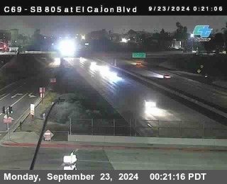 SB 805 at El Cajon Blvd (On Ramp)