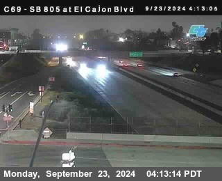 SB 805 at El Cajon Blvd (On Ramp)