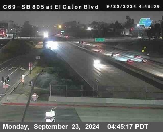 SB 805 at El Cajon Blvd (On Ramp)