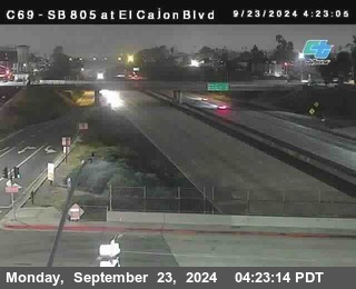 SB 805 at El Cajon Blvd (On Ramp)