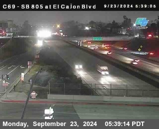 SB 805 at El Cajon Blvd (On Ramp)