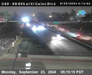 SB 805 at El Cajon Blvd (On Ramp)