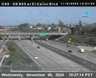 SB 805 at El Cajon Blvd (On Ramp)