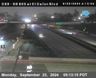 SB 805 at El Cajon Blvd (On Ramp)