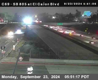 SB 805 at El Cajon Blvd (On Ramp)