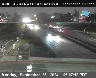 SB 805 at El Cajon Blvd (On Ramp)