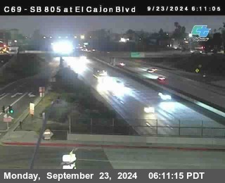 SB 805 at El Cajon Blvd (On Ramp)