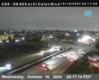 SB 805 at El Cajon Blvd (On Ramp)