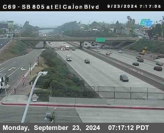 SB 805 at El Cajon Blvd (On Ramp)