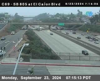 SB 805 at El Cajon Blvd (On Ramp)