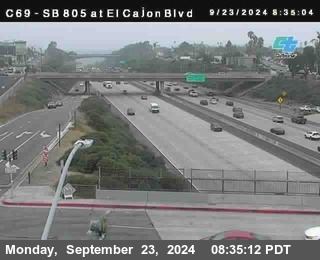 SB 805 at El Cajon Blvd (On Ramp)